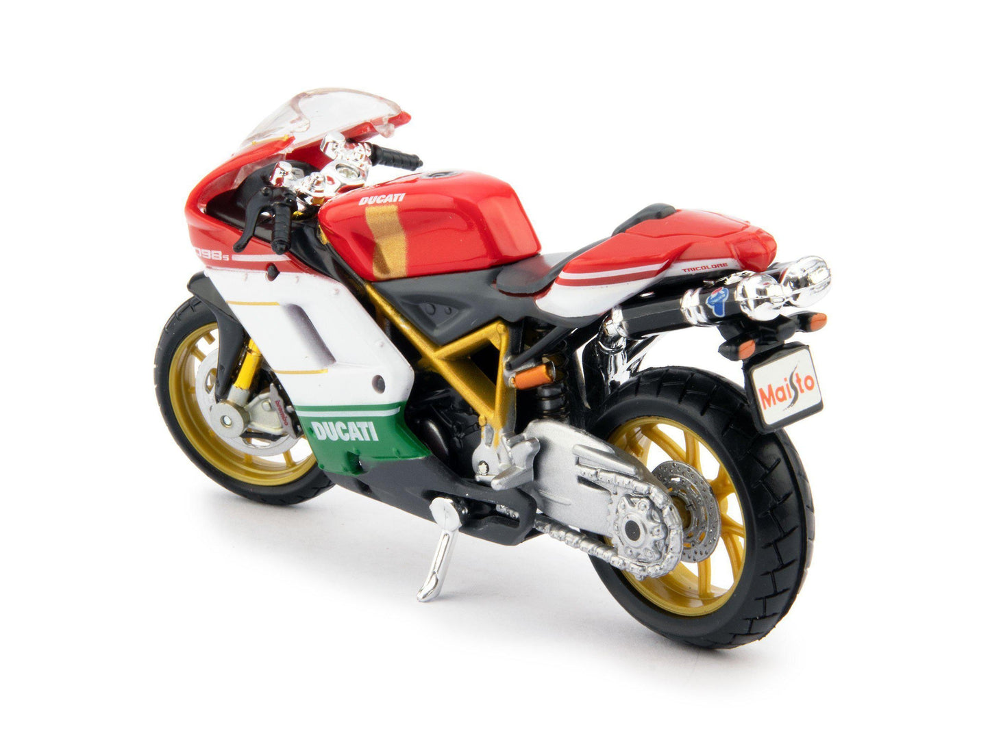Ducati 1098 S red/white/green - 1:18 Scale Motorbike Model