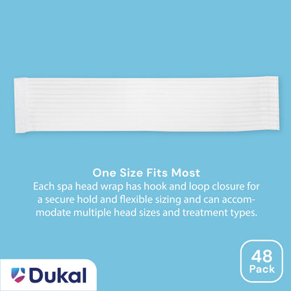 Dukal Disposable Stretchable Headband with Closure – 48 Count