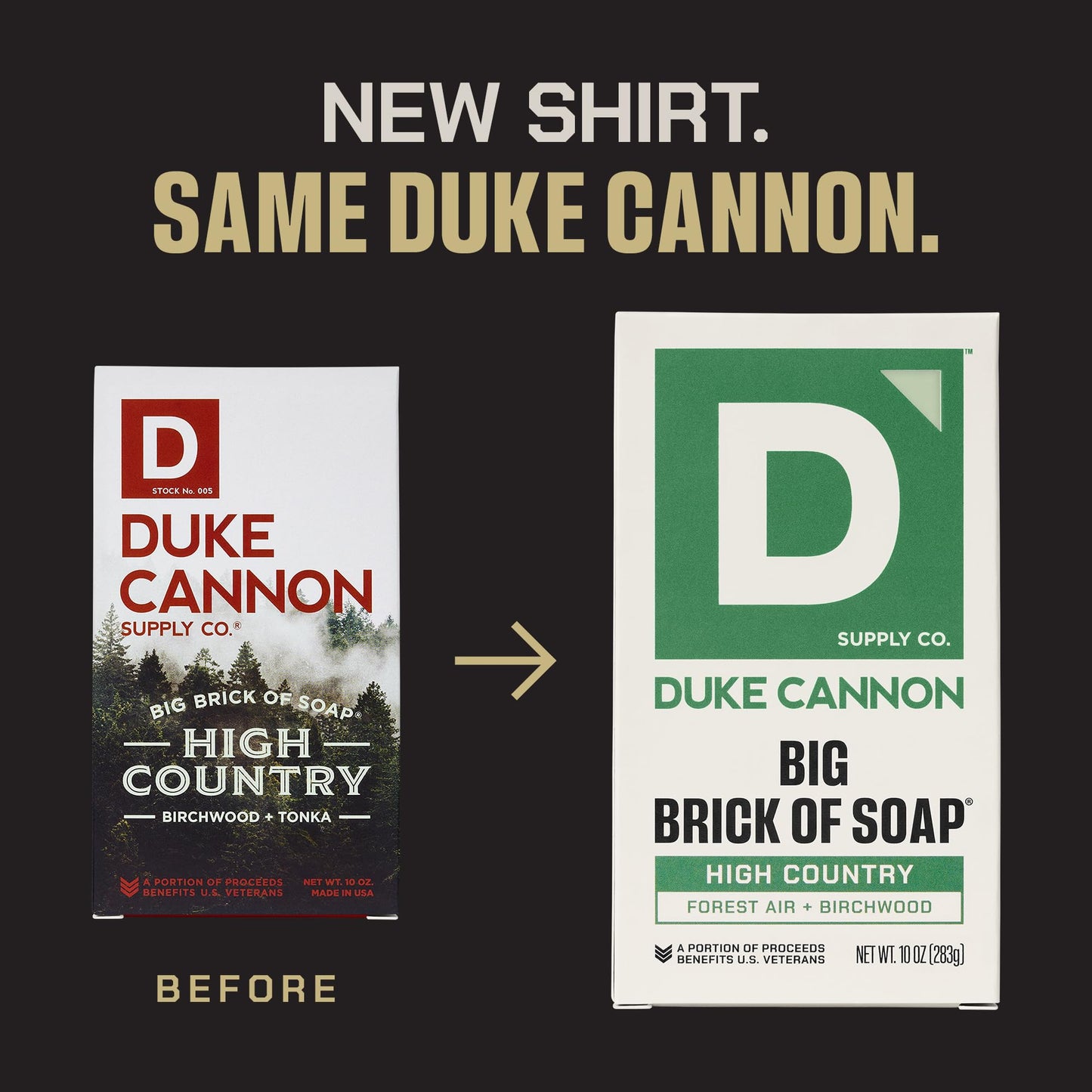 Duke Cannon Big Brick of Soap 6-Pack – High Country, Heavy-Duty 10 oz for Men