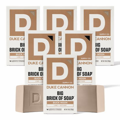 Duke Cannon Buck Moon Bar Soap Puck Bundle — 6 Pack, 5 oz Each