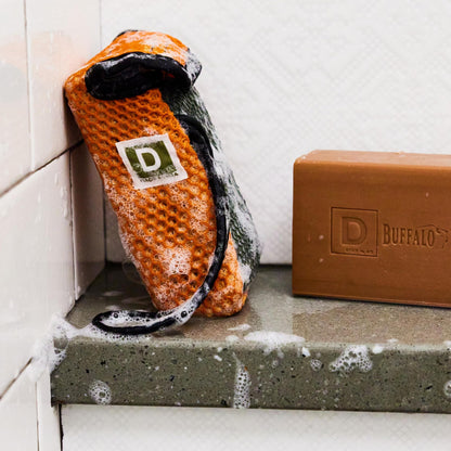 Duke Cannon Supply Co. Holiday Edition Illegally Cut Pine Soap & Tactical Scrubber | Fresh Cut Pine Scent | Paracord Pouch