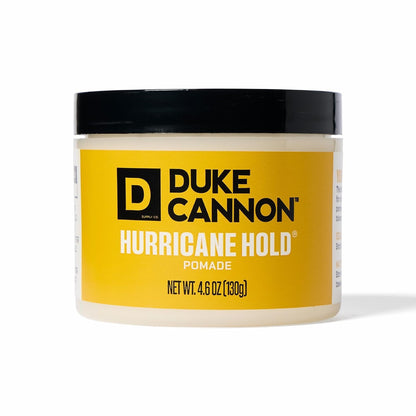 Duke Cannon Hurricane Hold Pomade – Extra Strong, No Shine, Water-Based, 4.6 oz