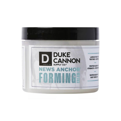 Duke Cannon News Anchor Forming Cream – Medium to Strong Hold, Matte Finish, 4 oz