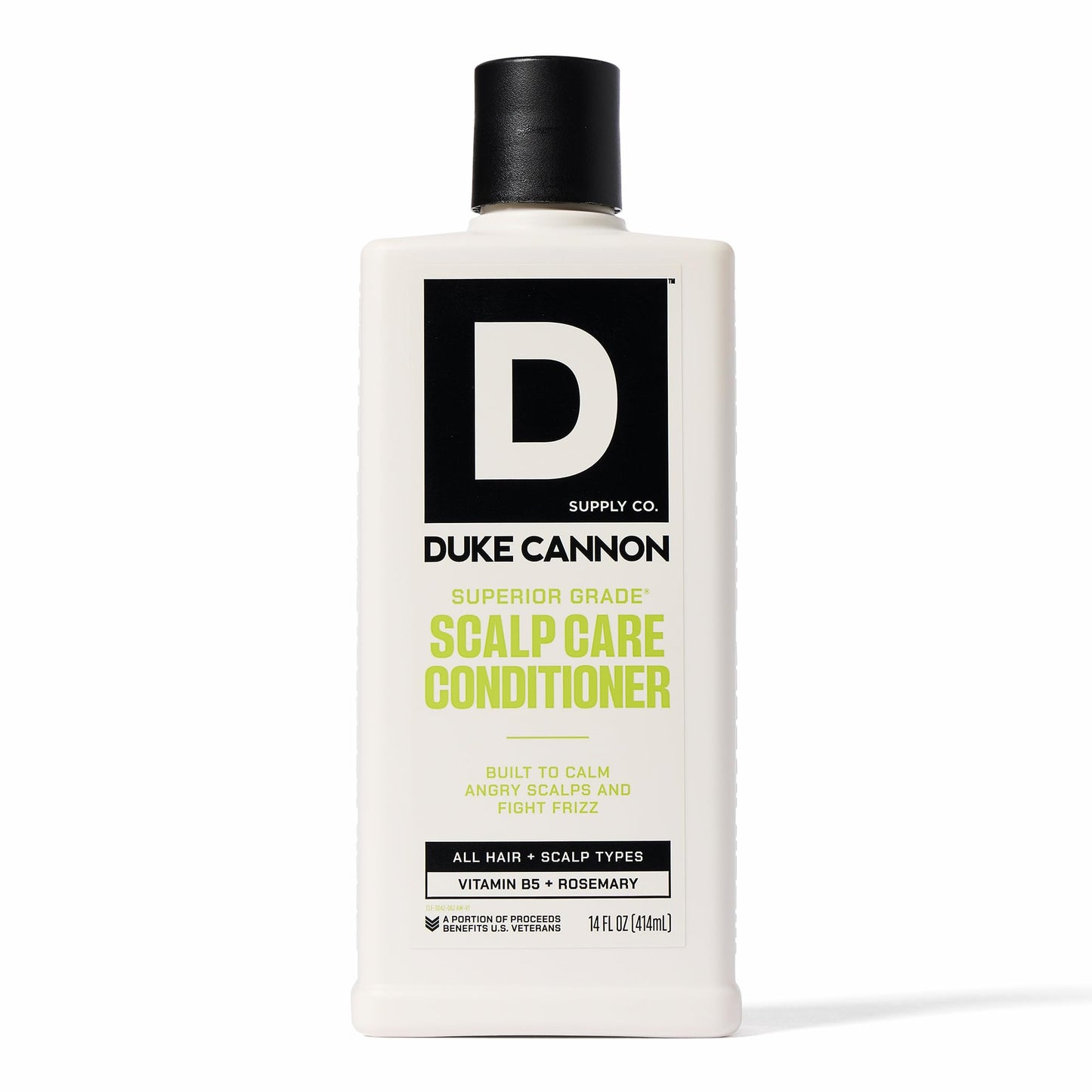 Duke Cannon Superior Grade Scalp Care Conditioner for Men, 14 oz – Vitamin B5 Hydration, Rosemary & Arnica