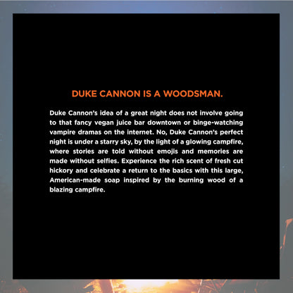 Duke Cannon Big Brick Campfire Soap – 10 oz Triple Milled Bar (6 Pack)