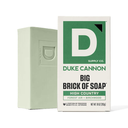 Duke Cannon Big Brick of Soap 6-Pack – High Country, Heavy-Duty 10 oz for Men