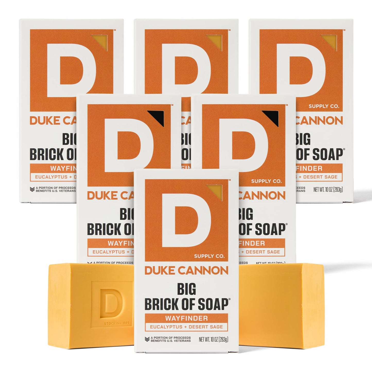 Duke Cannon Wayfinder Bar Soap Bundle – Extra Large 10 oz, 6-Pack, American-Made