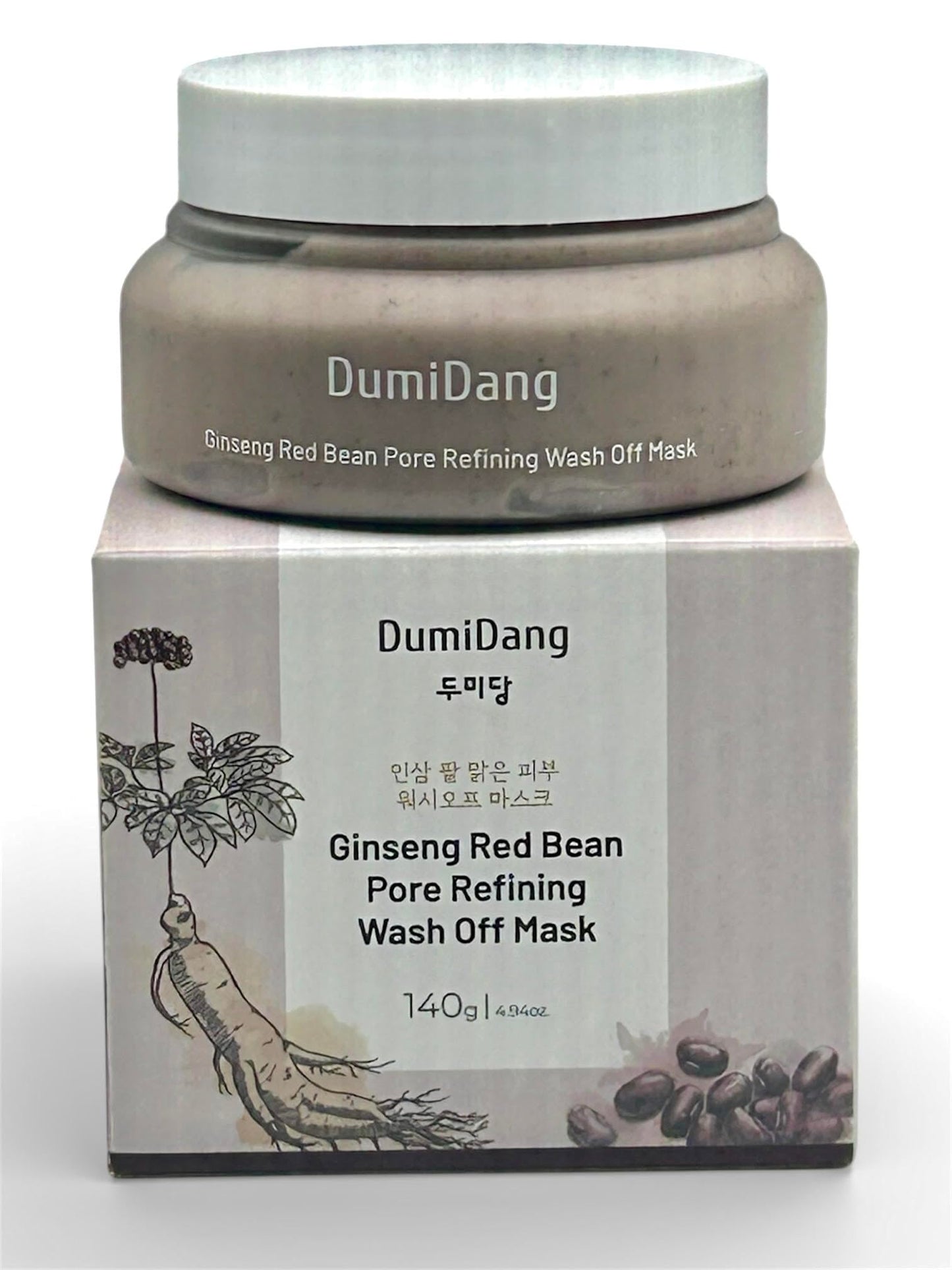 DumiDang Ginseng Red Bean Pore Refining Wash Off Mask – 4.94 oz