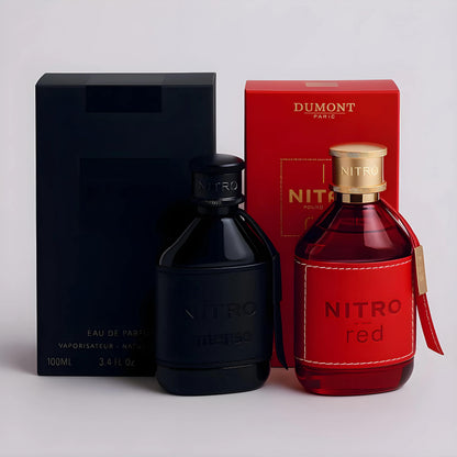 Dumont Nitro Intense & Nitro Red EDP Set – 3.45 fl oz Each | 2-Piece Gift Pack