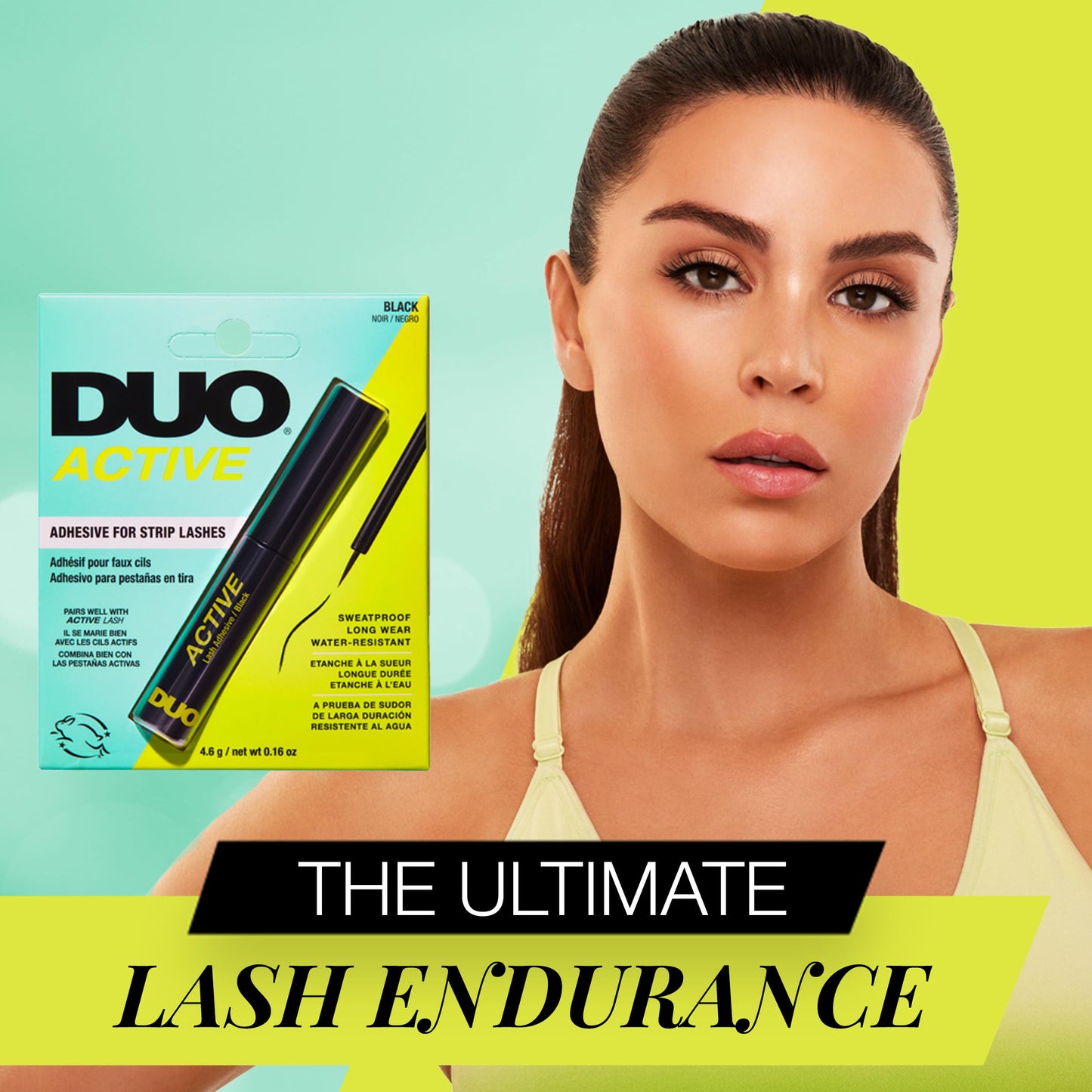 DUO Active Black Eyelash Glue – Waterproof & Long-Lasting 2-Pack (0.16 oz each)