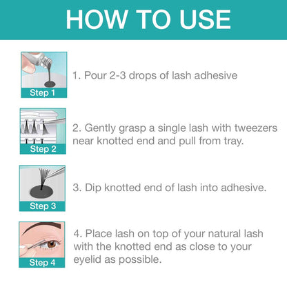 DUO Individual Lash Adhesive Dark – Strong Hold, Quick-Dry Lash Glue (0.25 oz, 2 Pack)