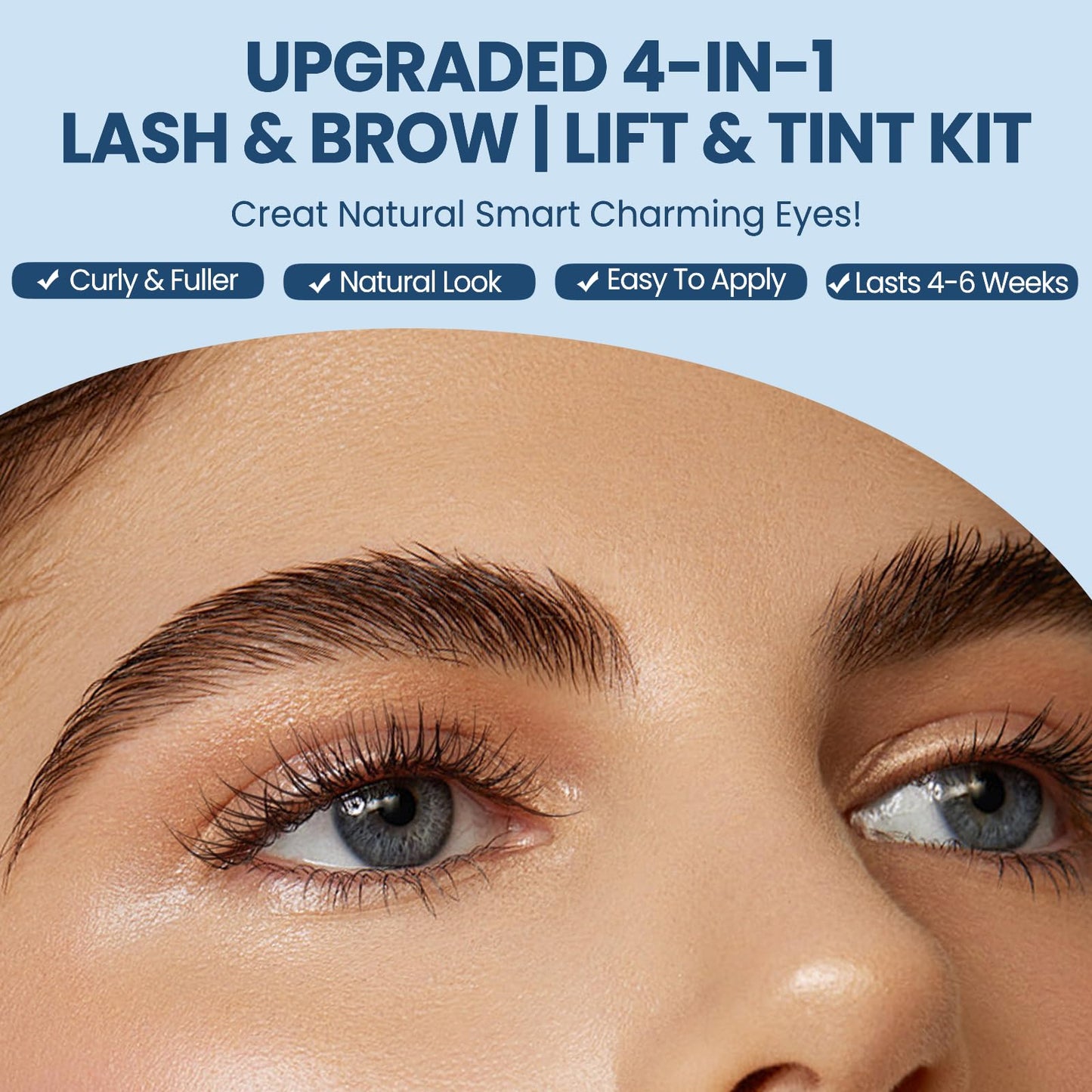Duoffanny 63Pcs 4-In-1 Lash Lift & Brow Lamination Kit – 6–8 Weeks, DIY Salon Quality