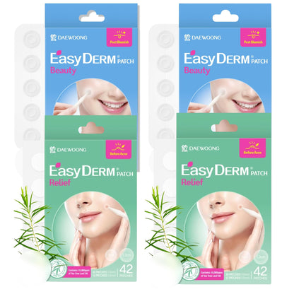 DWEasyDerm EasyDerm Pimple Patch Duo Bundle – 168 Patches | Hydrocolloid + Tea Tree Relief