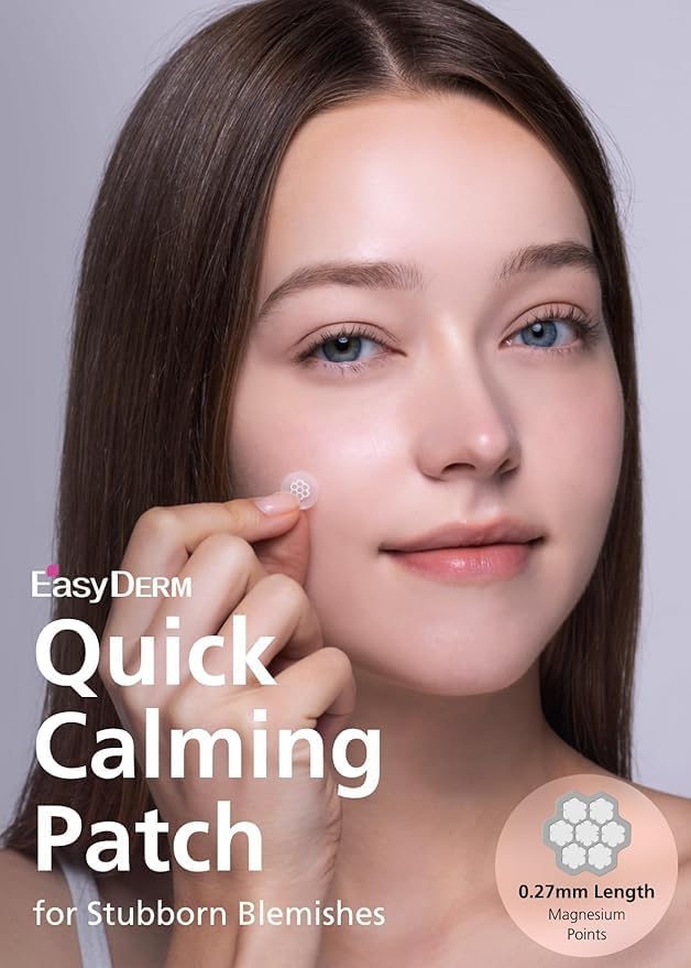 DWEasyDerm EasyDerm Micro Point Acne Patch Duo – 10 Magnesium Patches + 6 Calming Microdart Patches | 2-Step K-Beauty Skincare Kit
