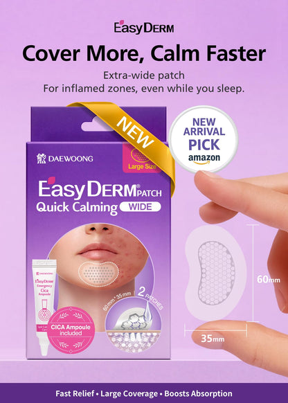 DWEasyDerm EasyDerm Quick Calming Magnesium Patches – Wide & Regular