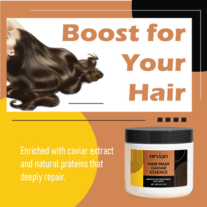 DYALE Orvian Caviar Hair Mask - Deep Repair & Hydration for Dry, Damaged Hair (180 g)