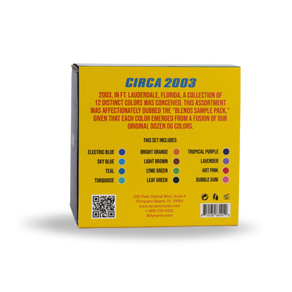 Dynamic Color Co Circa Color Set 1oz – 12 Vivid Inks for Tattooing (Electric Blue, Sky Blue, Teal, Turquoise, Lavender, and more)