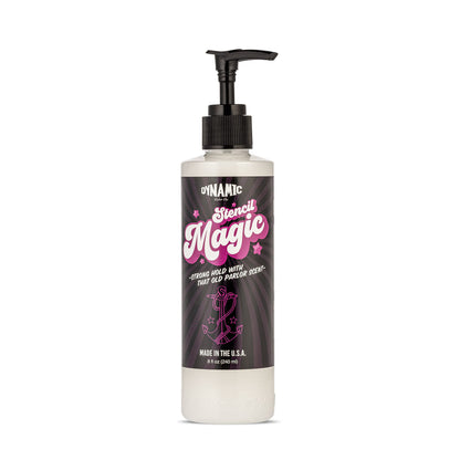 Stencil Magic by Dynamic Color Co – Tattoo Stencil Transfer Gel, Easy Application, No Smear, Fast Dry, USA Made, 8 oz