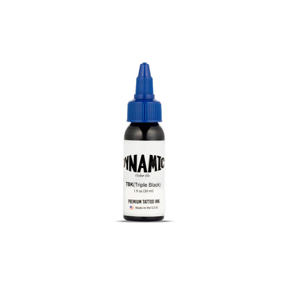 Dynamic Color Co Triple Black Ink Bottle 1oz – Pre-Dispersed Vegan Tattoo Ink