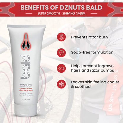 dznuts Pro Chamois Cream, Bliss Chamois Cream & Bald Shaving Cream – Saddle Sores & Razor Burn