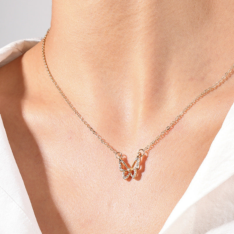 Sweet Light Luxury Bow Necklace for