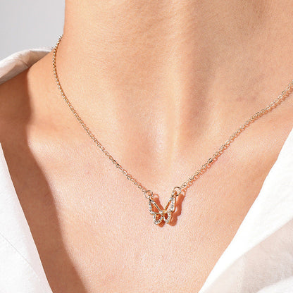Sweet Light Luxury Bow Necklace for