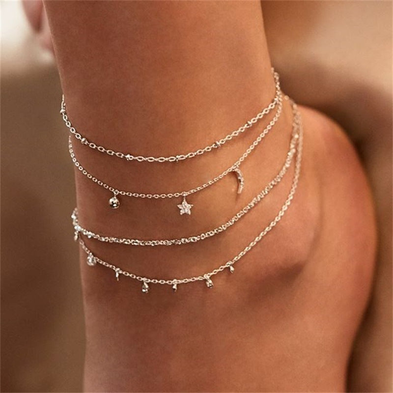 Layered Butterfly Anklet