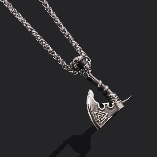 Stainless Steel Axe Pendant Necklace