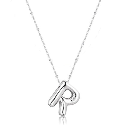 Glossy A-Z Letter Copper Pendant
