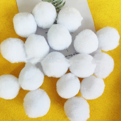 White Polypropylene Ball Christmas Ball Ornament