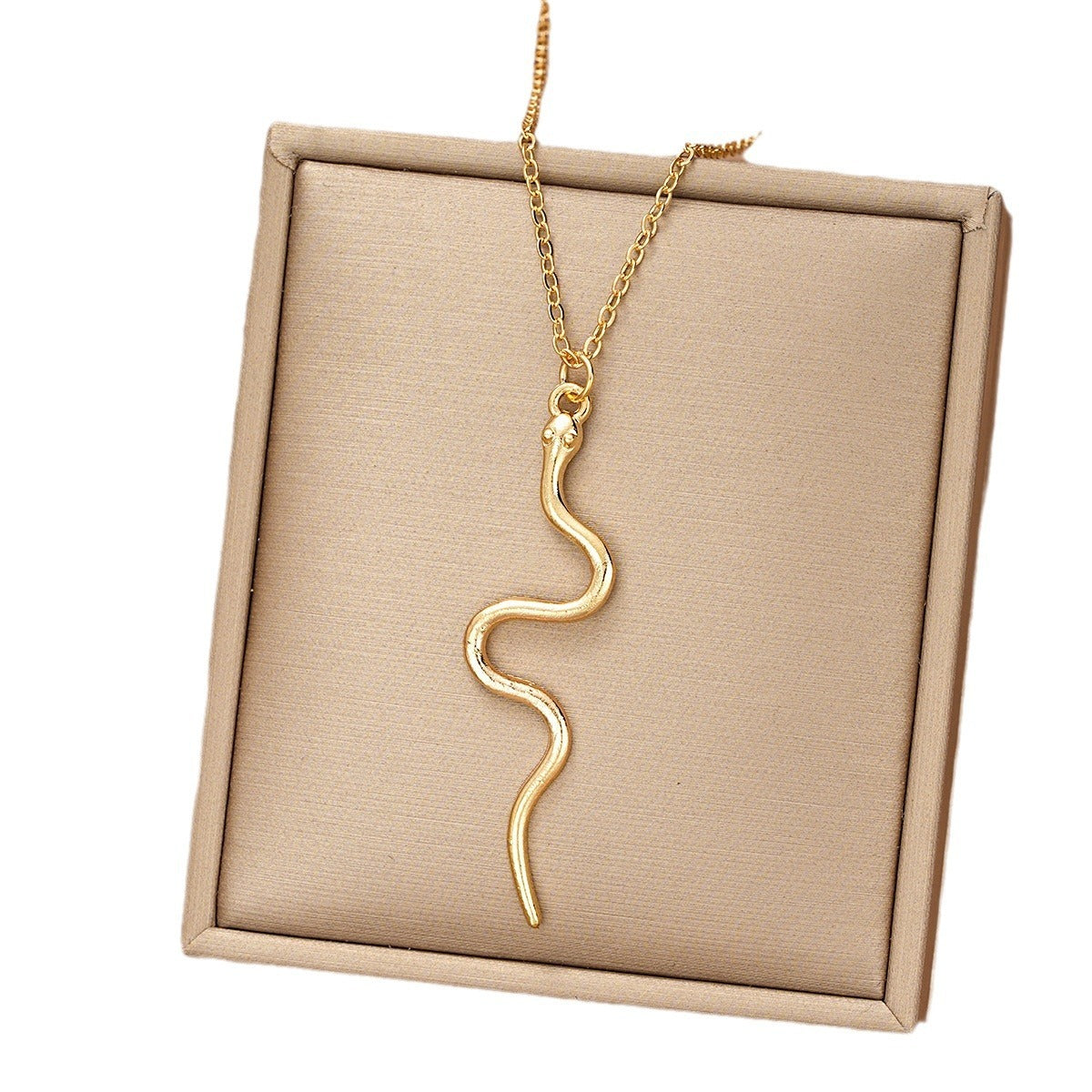 Simple Long Snake Necklace