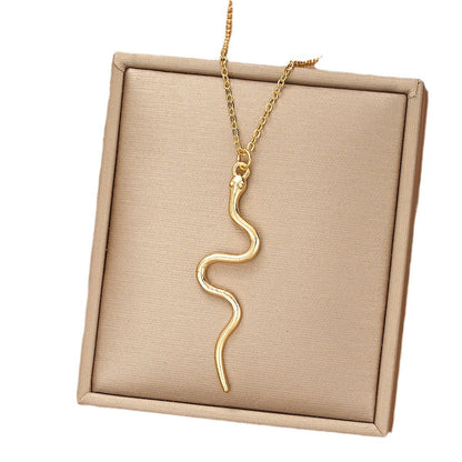 Simple Long Snake Necklace