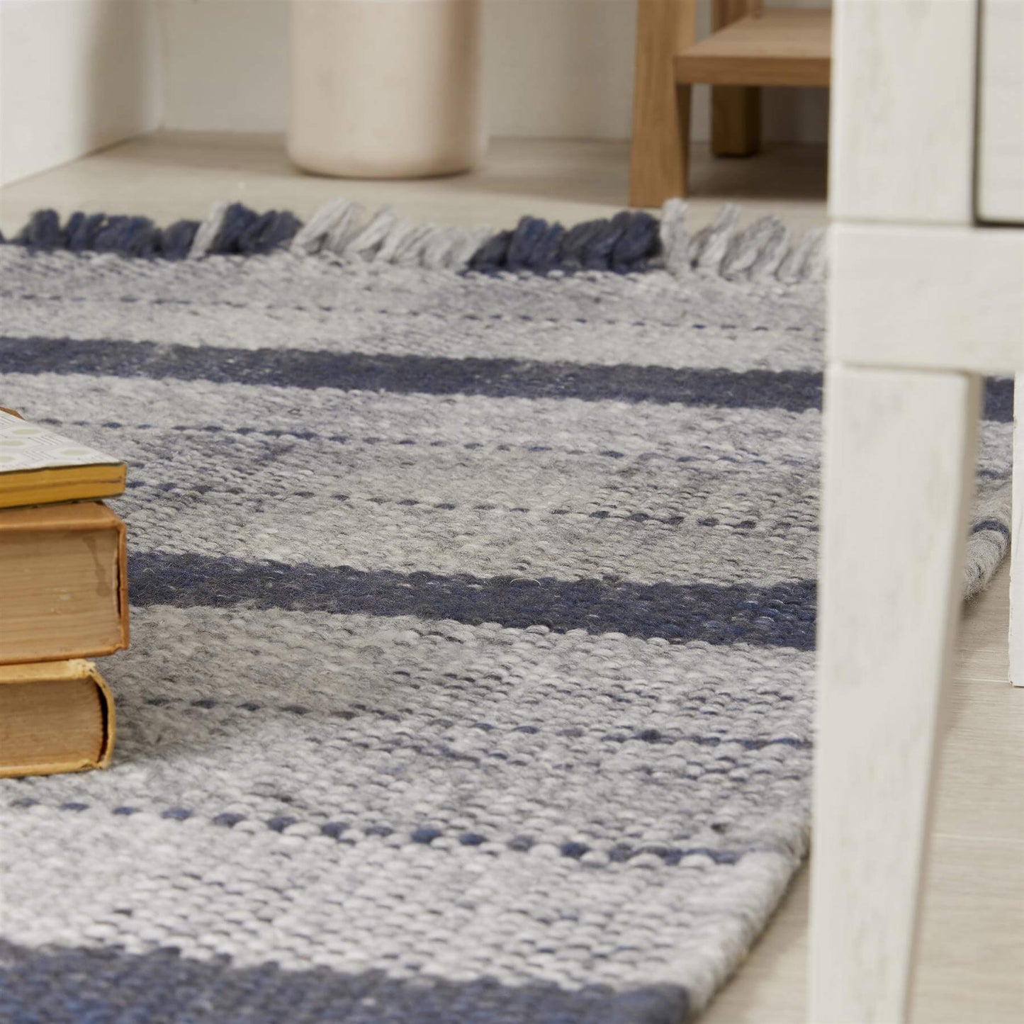 Highland Navy Checkered Rug