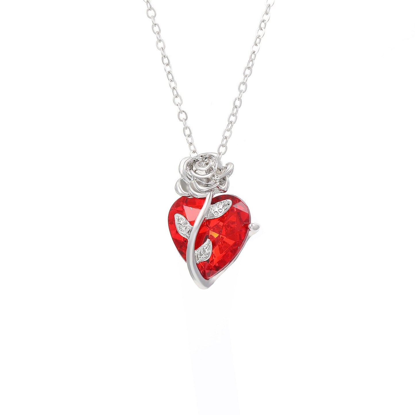 Rose Heart Love Necklace