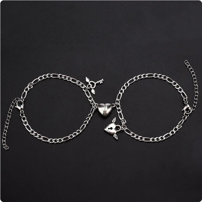 Magnet Love Heart Bracelet for Couples