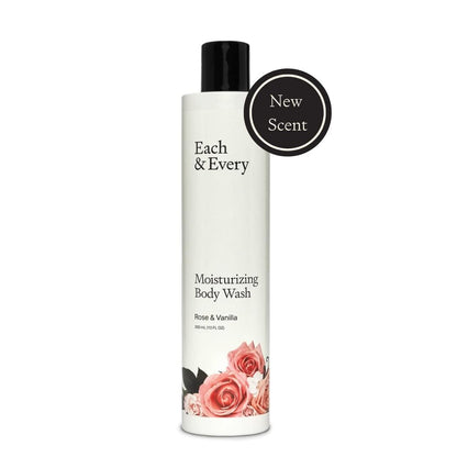 Each & Every Sensitive Skin Body Wash – Rose & Vanilla | Moisturizing, All-Natural, Recyclable Packaging