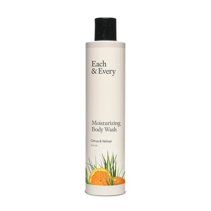 Each & Every Sensitive Skin Body Wash – Citrus & Vetiver | All-Natural, Paraben-Free, Cruelty-Free (10 oz)