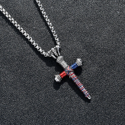 Nail Cross Pendant Chain necklace