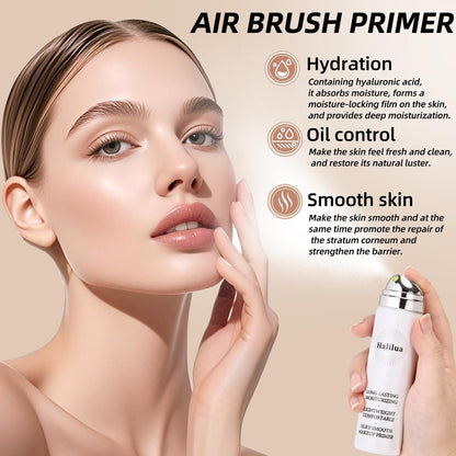 Eakroo Airbrush Foundation Spray with Primer – Buildable, Waterproof Coverage (Shade 2Beige)