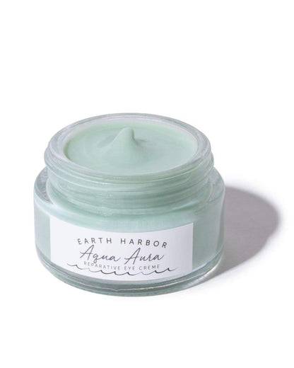 Earth Harbor AQUA AURA Reparative Eye Creme – Renew & Nourish with Blue Tansy & Seaweed Collagen (1/2 oz)