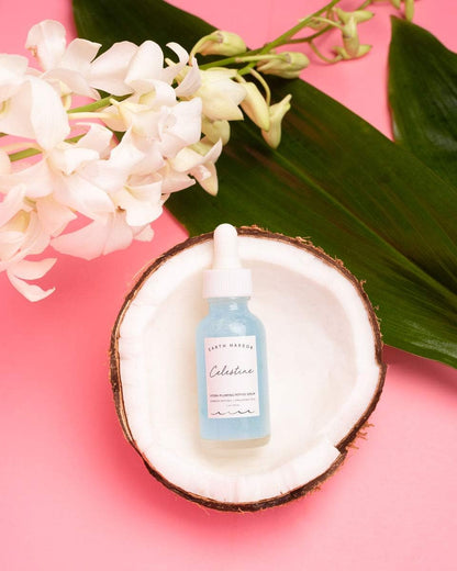 Earth Harbor Celestine Hydra-Plumping Peptide Serum | Skin Elasticity & Nutrients | Plant-Based & Vegan