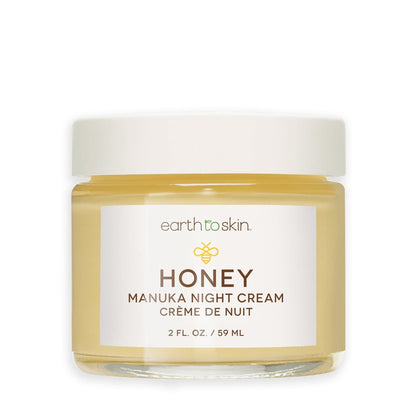 Earth To Skin Honey Manuka Calming Night Cream – Nourishing Moisturizer, 2 oz