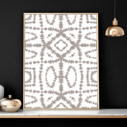 Shibori tie dye Set of 3 framed wall art prints