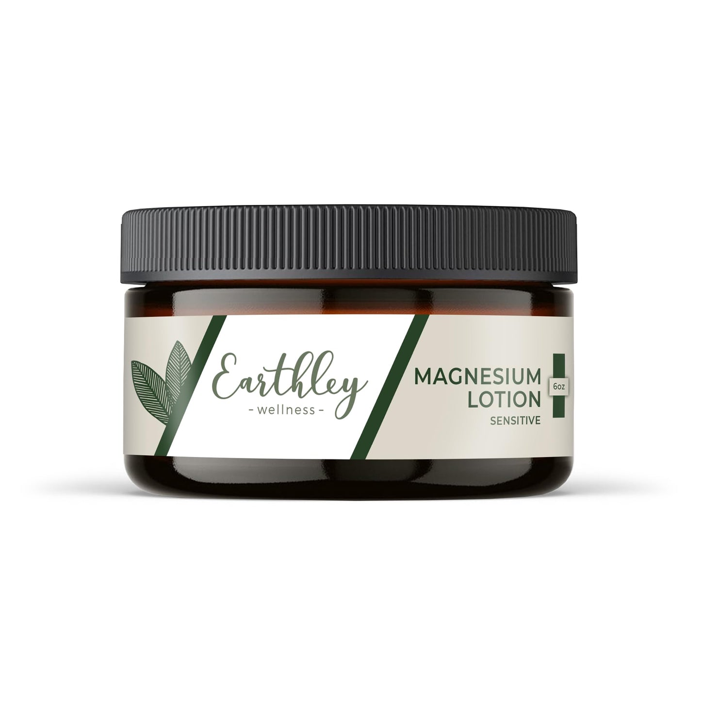 Earthley Wellness Magnesium Lotion – Award-Winning Relaxation & Recovery (6oz, Sensitive)