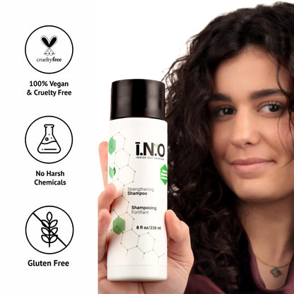 Earthly Body Inside Out Haircare Strengthening Shampoo — 8 fl oz | Strengthens, Moisturizes & Color Safe | Vegan & Cruelty-Free