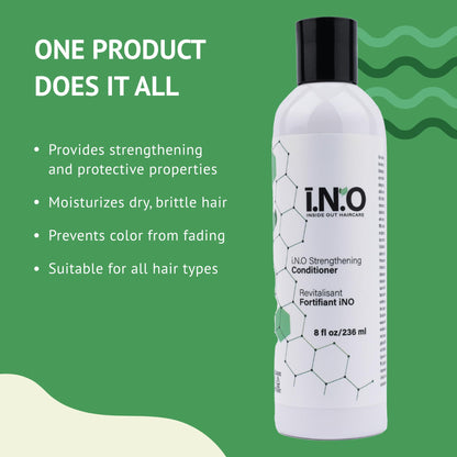 Earthly Body Inside Out Haircare Strengthening Shampoo — 8 fl oz | Strengthens, Moisturizes & Color Safe | Vegan & Cruelty-Free