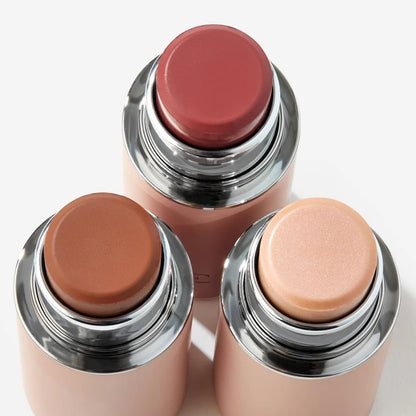 EarthsCure Glow Trio - 3-Piece Cream Bronzer, Blush & Highlighter for a Luminous, Natural Glow