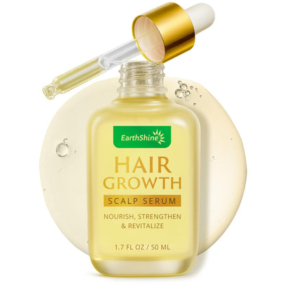 EarthShine Hair Growth Serum – Rosemary, Peptides & Caffeine