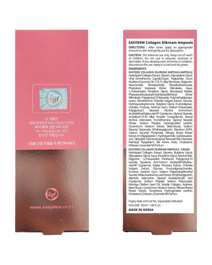 EASYDEW DW-EGF 55% Collagen Silkream Ampoule – Korean Serum for Firmness & Elasticity
