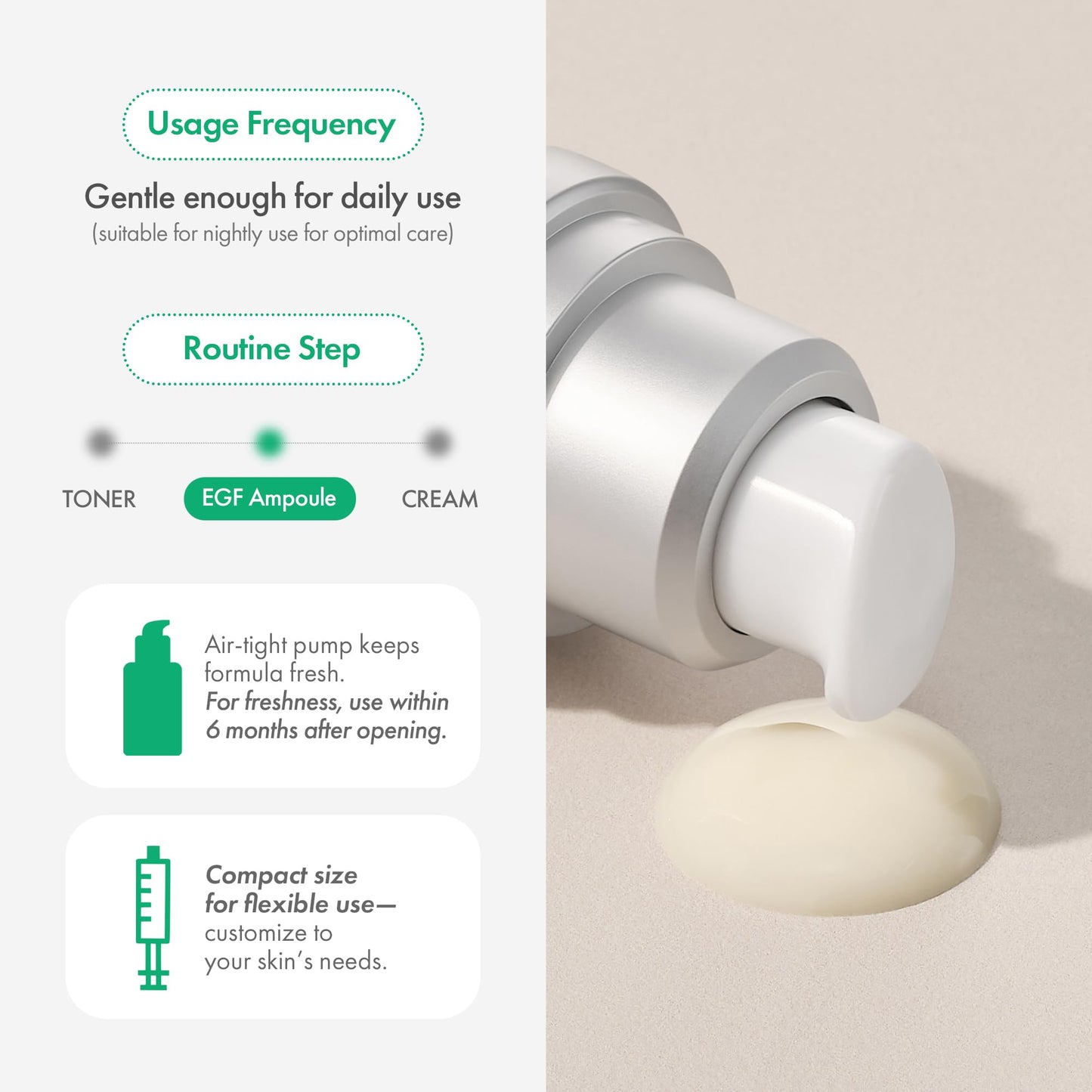 Easydew DW-EGF Melatoning Ampoule 1X | Hydrating Dark Spot Serum with Niacinamide & Glutathione